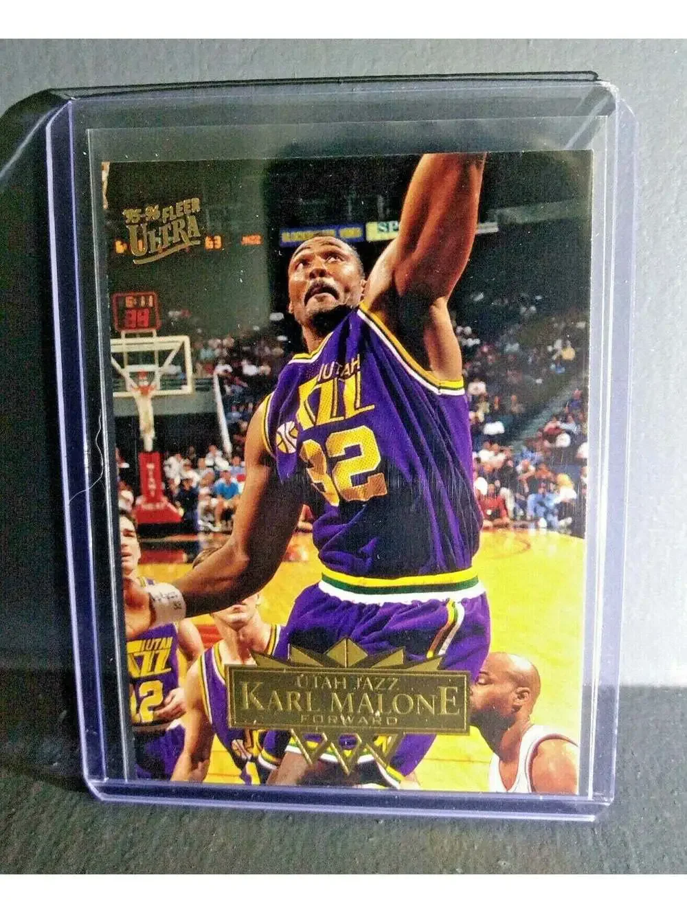 1995-96 Karl Malone Fleer Ultra #185 Basketball Card
